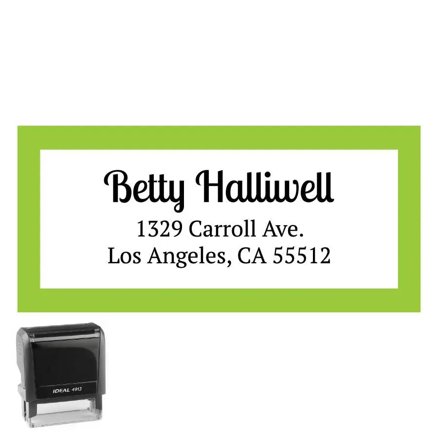 Personalized Rectangle Address Self-Inking Stamp