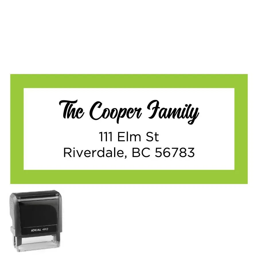 Personalized Rectangle Address Self-Inking Stamp