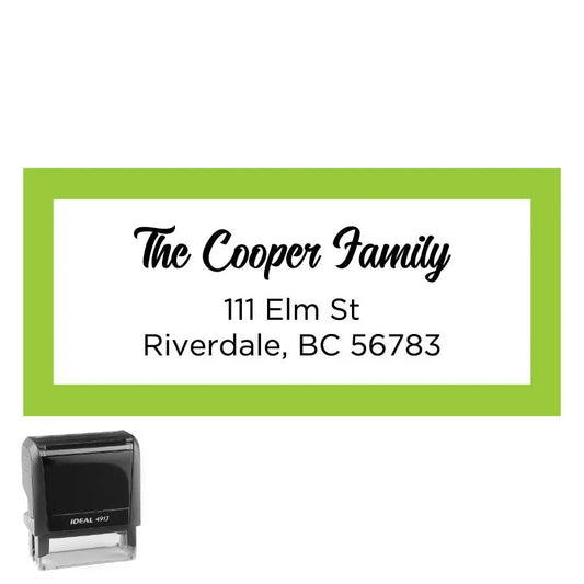 Personalized Rectangle Address Self-Inking Stamp