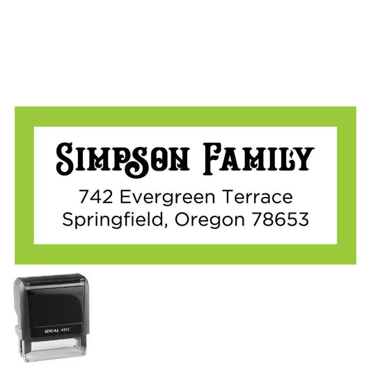 Personalized Rectangle Address Self-Inking Stamp