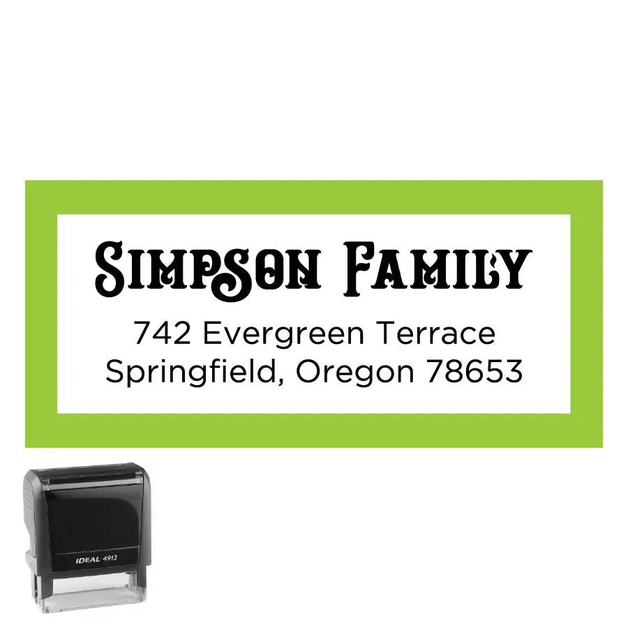 Personalized Rectangle Address Self-Inking Stamp