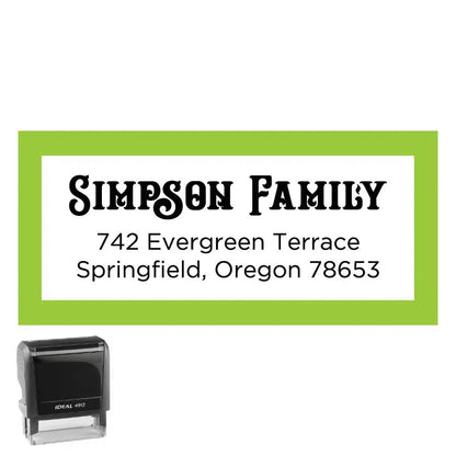 Personalized Rectangle Address Self-Inking Stamp
