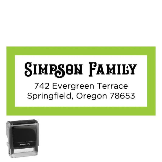 Personalized Rectangle Address Self-Inking Stamp