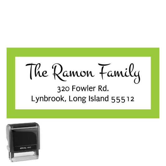 Personalized Address Stamp Fowler Rectangle