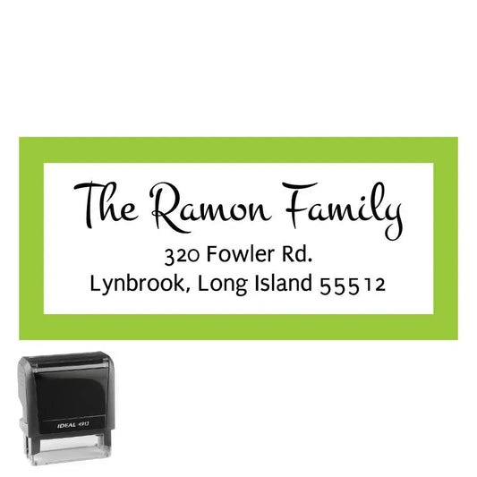 Personalized Address Stamp Fowler Rectangle