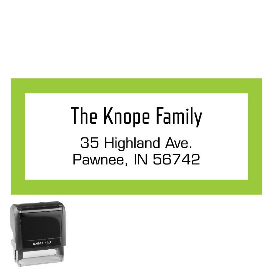 Personalized Rectangle Address Self-Inking Stamp