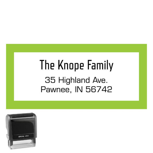 Personalized Rectangle Address Self-Inking Stamp