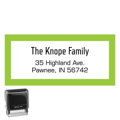Personalized Rectangle Address Self-Inking Stamp