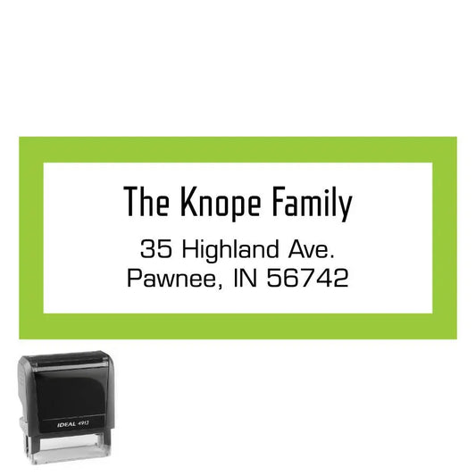 Personalized Rectangle Address Self-Inking Stamp