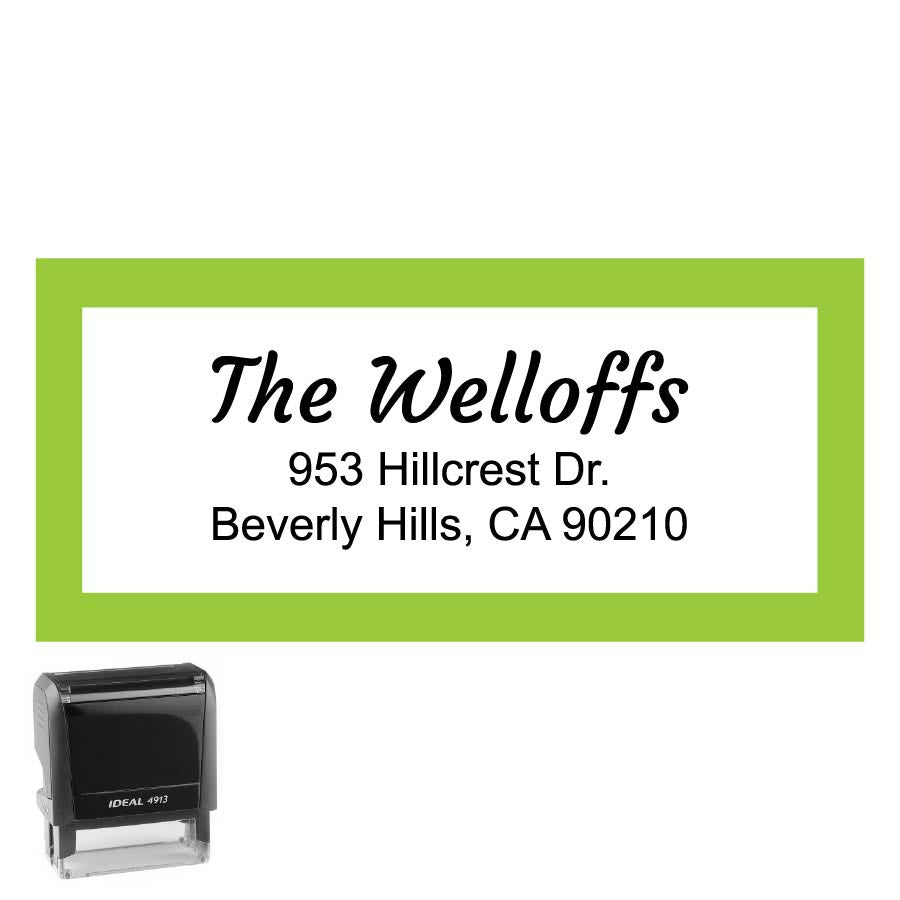 Rectangle Personalized Self-Inking Stamp