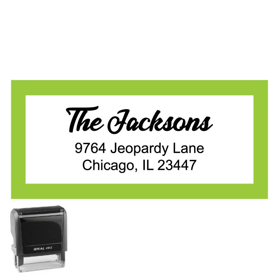 Personalized Rectangle Address Self-Inking Stamp