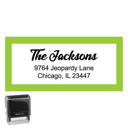 Personalized Rectangle Address Self-Inking Stamp
