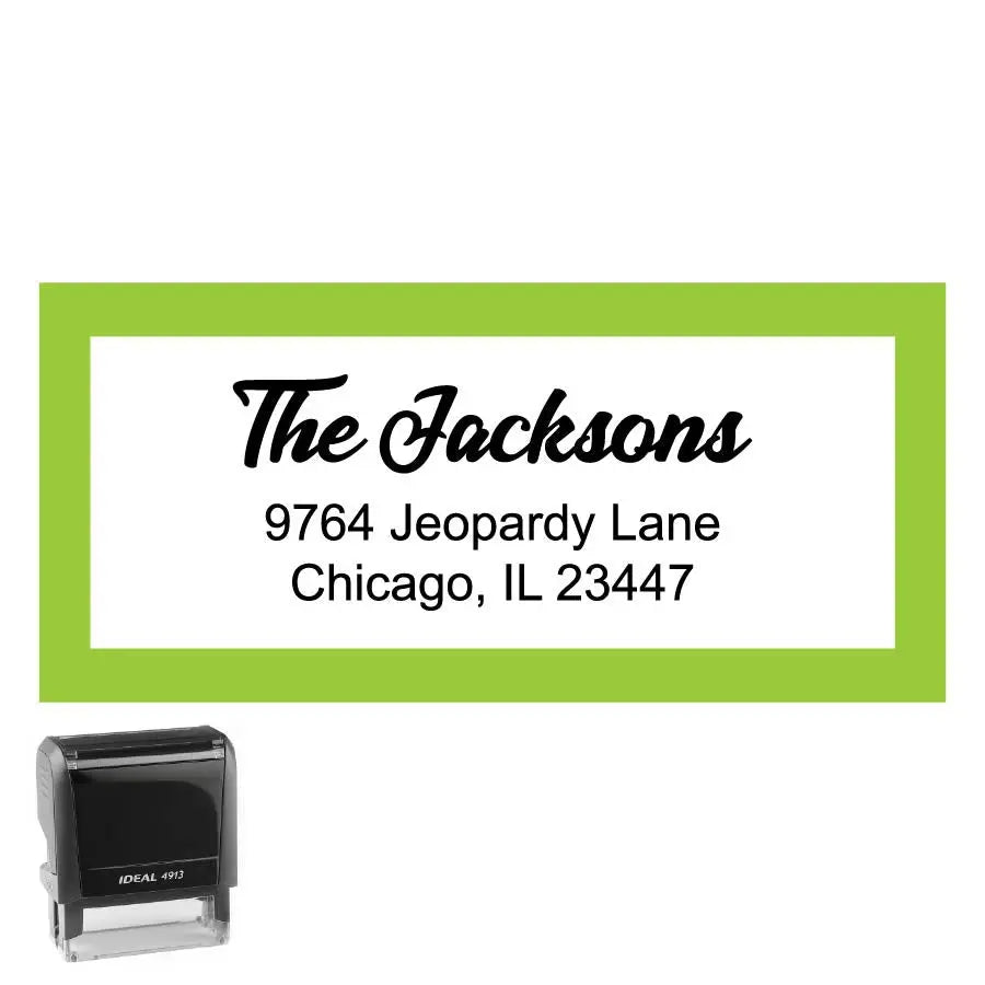 Personalized Rectangle Address Self-Inking Stamp