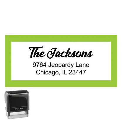 Personalized Rectangle Address Self-Inking Stamp