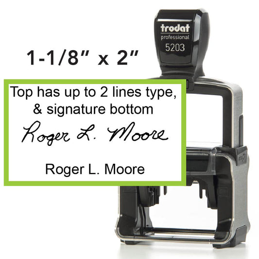Custom Signature Self inking Stamp