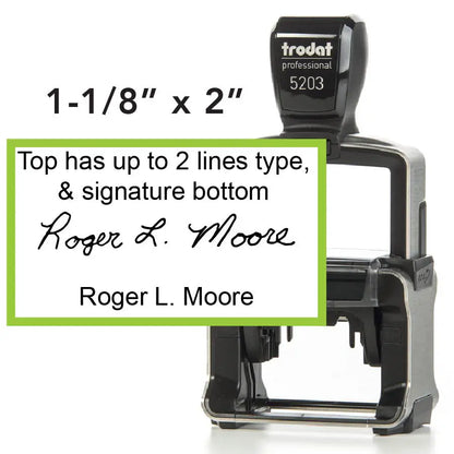 Custom Signature Self inking Stamp