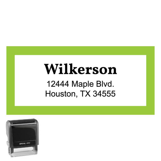 Personalized Rectangle Address Self-Inking Stamp
