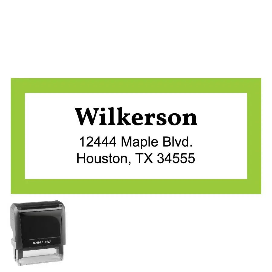 Personalized Rectangle Address Self-Inking Stamp