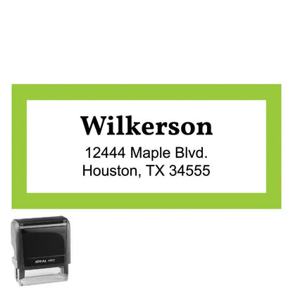 Personalized Rectangle Address Self-Inking Stamp