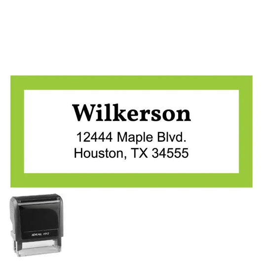 Personalized Rectangle Address Self-Inking Stamp