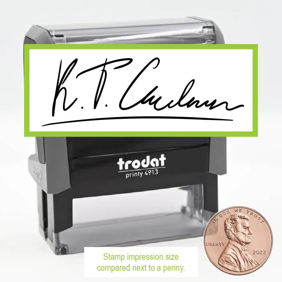 Medium Custom Signature Self inking Stamp Trodat 4913