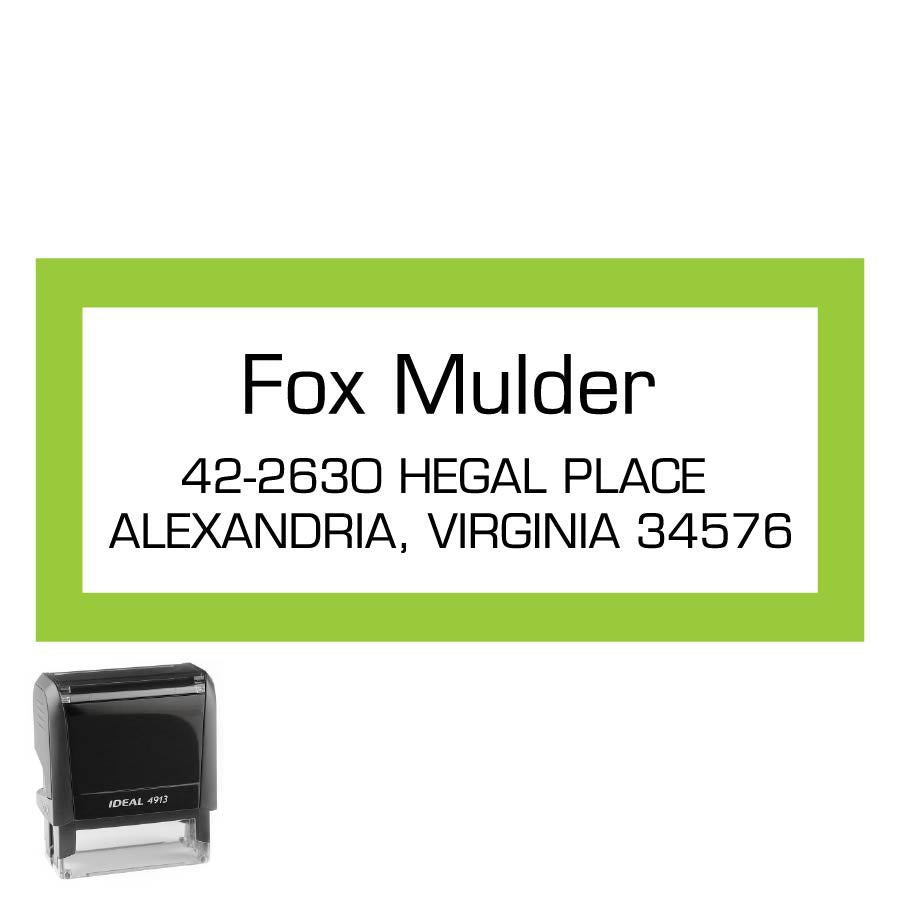 Personalized Rectangle Address Self-Inking Stamp