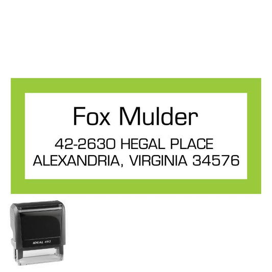 Personalized Rectangle Address Self-Inking Stamp