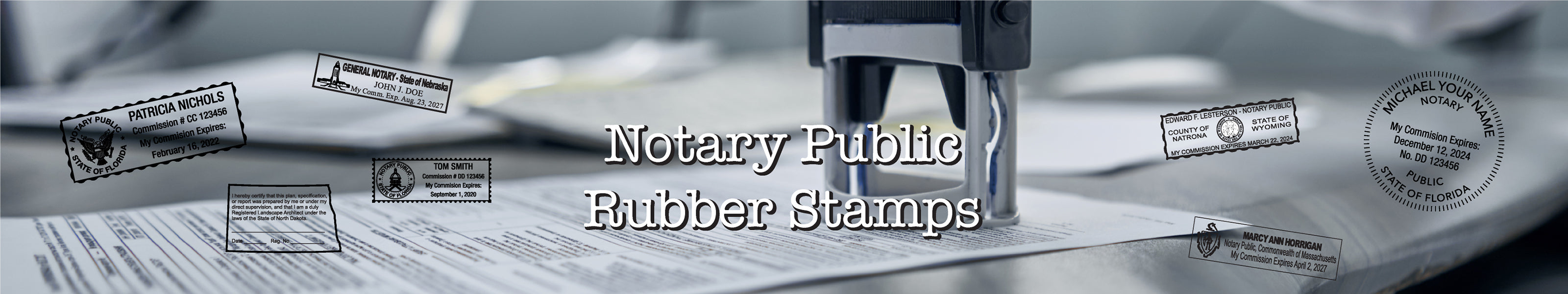 Notary Public Rubber Stamps