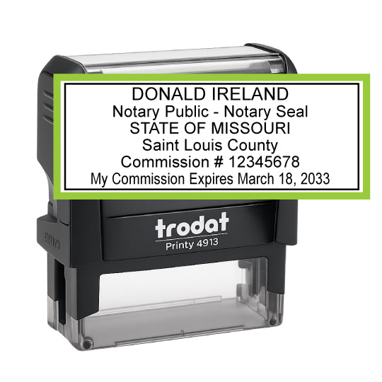Missouri Notary Public Self - Inking Stamp - Creative Rubber Stamps
