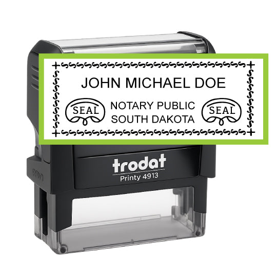 South Dakota Notary Public Self-Inking Stamp - Creative Rubber Stamps