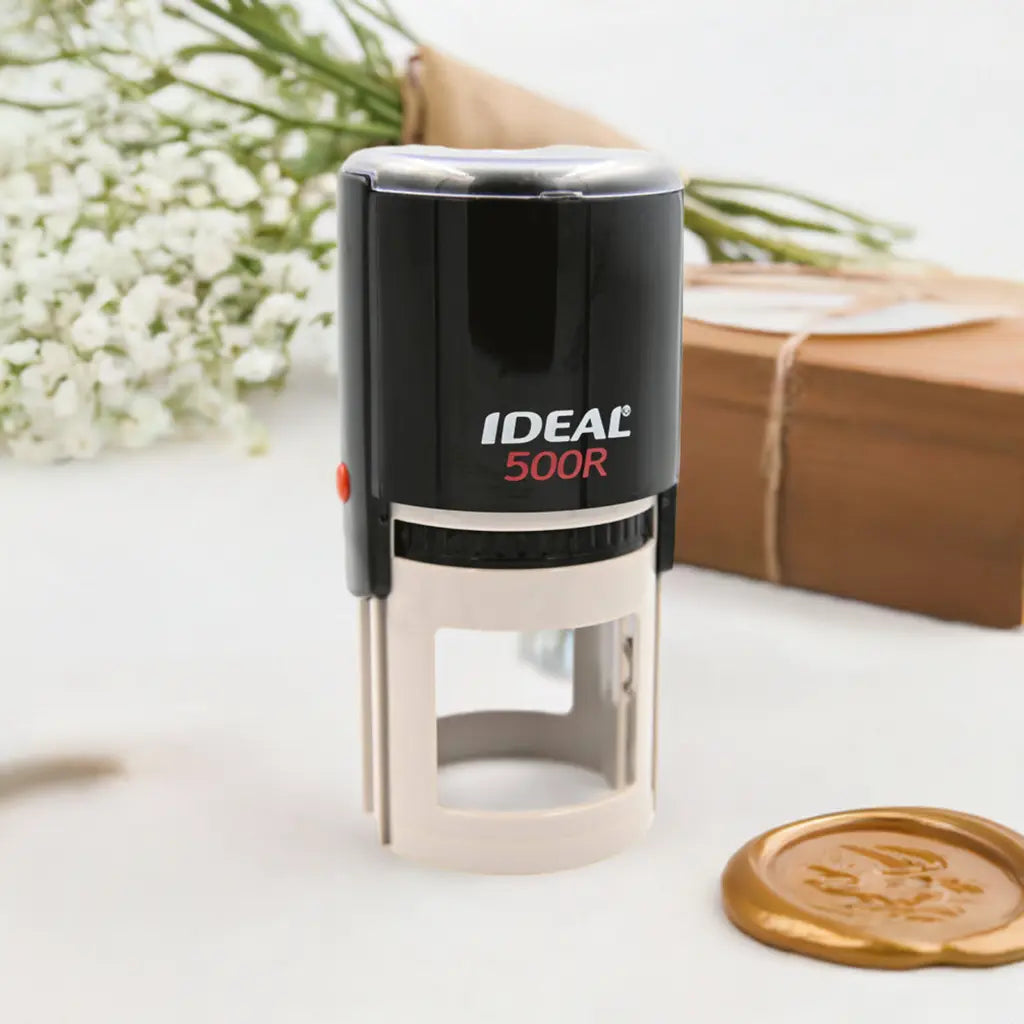 Personalized Round Self-Inking Address Stamp