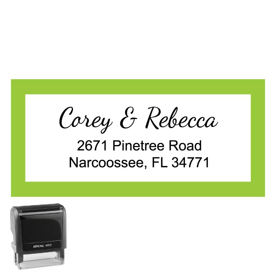 Personalized Rectangle Address Self-Inking Stamp