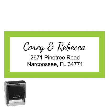 Personalized Rectangle Address Self-Inking Stamp
