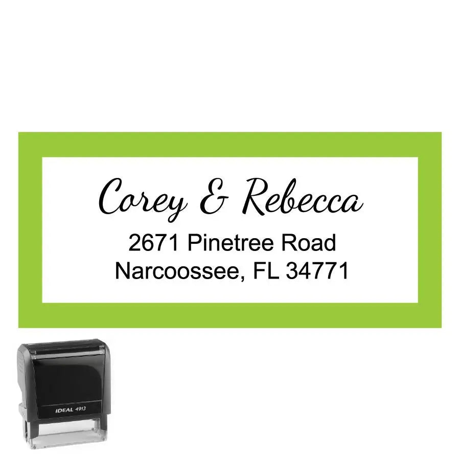 Personalized Rectangle Address Self-Inking Stamp