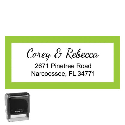 Personalized Rectangle Address Self-Inking Stamp