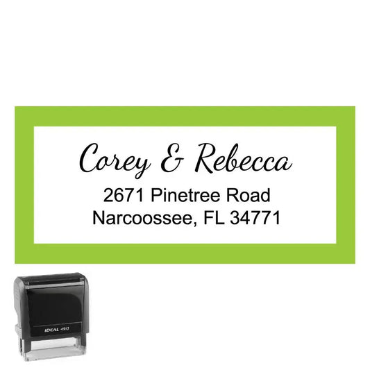 Personalized Rectangle Address Self-Inking Stamp