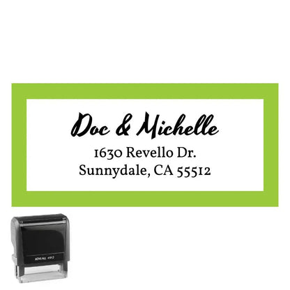 Personalized Rectangle Address Self-Inking Stamp