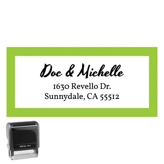 Personalized Rectangle Address Self-Inking Stamp