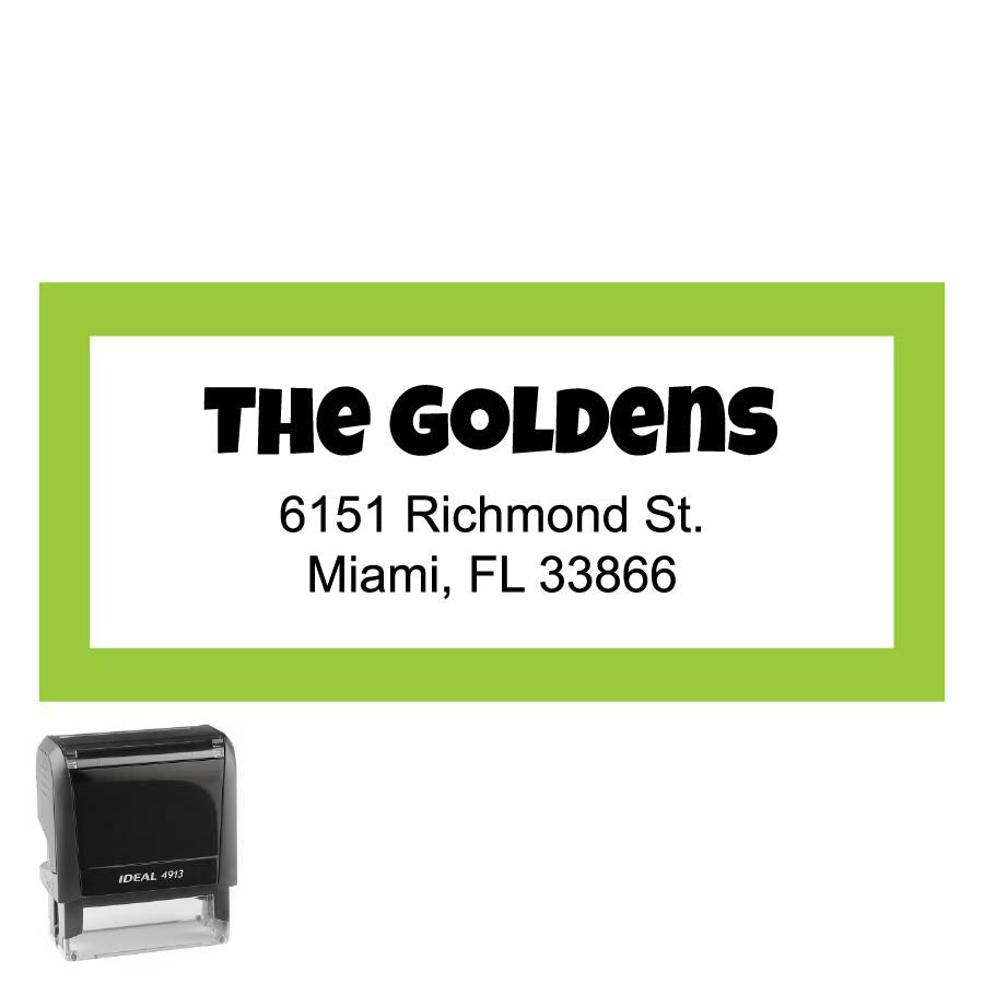 Rectangle Personalized Self-Inking Stamp