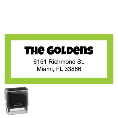 Rectangle Personalized Self-Inking Stamp