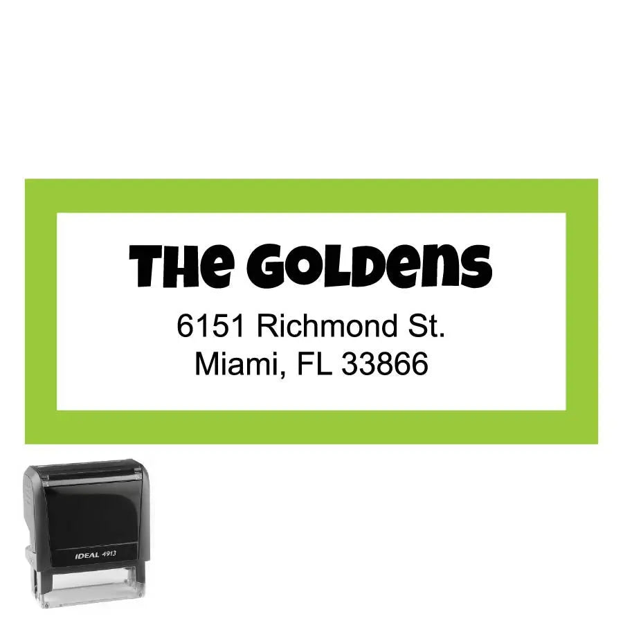 Rectangle Personalized Self-Inking Stamp