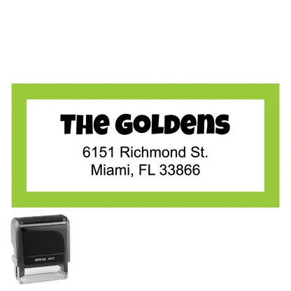 Rectangle Personalized Self-Inking Stamp