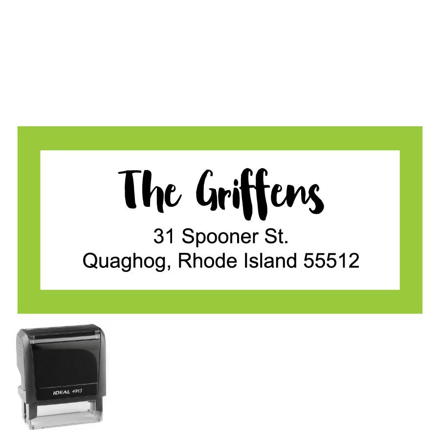 Personalized Rectangle Address Self-Inking Stamp