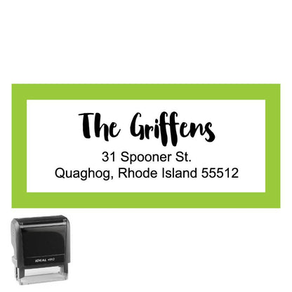 Personalized Rectangle Address Self-Inking Stamp