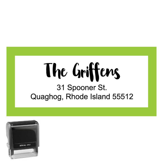 Personalized Rectangle Address Self-Inking Stamp