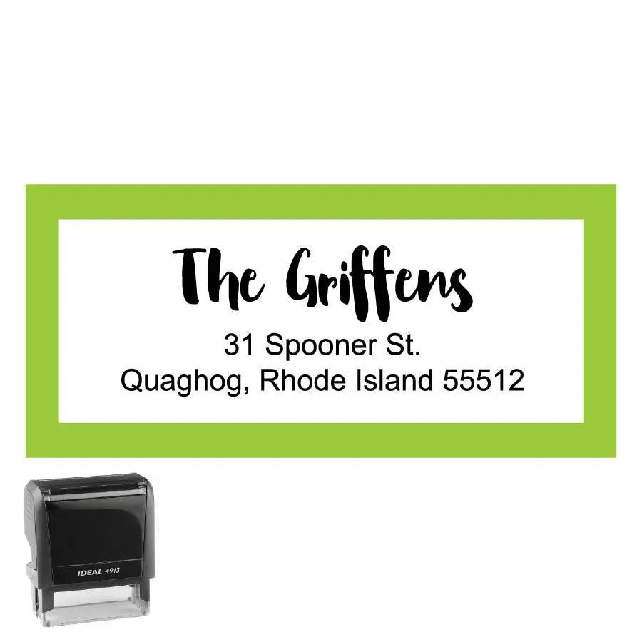 Personalized Rectangle Address Self-Inking Stamp