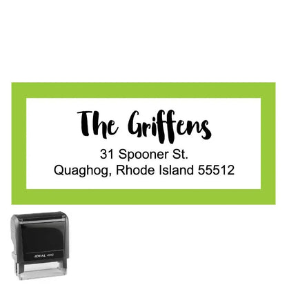 Personalized Rectangle Address Self-Inking Stamp