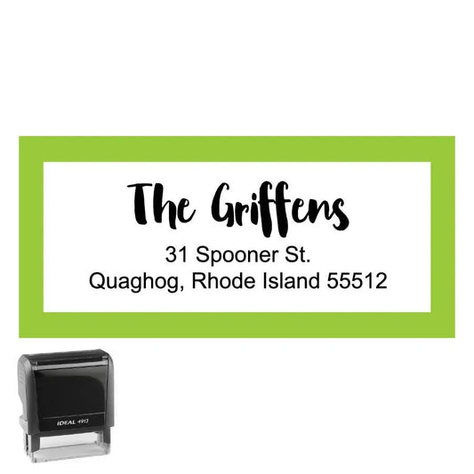 Personalized Rectangle Address Self-Inking Stamp