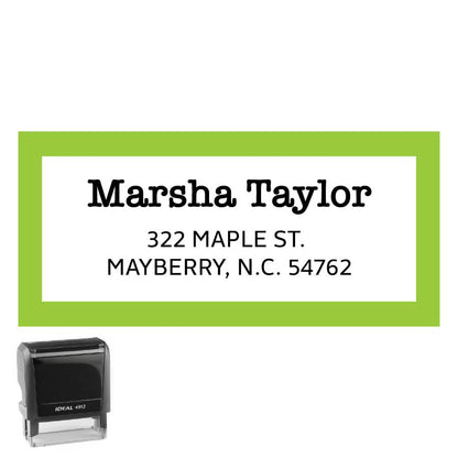 Rectangle Address Stamp