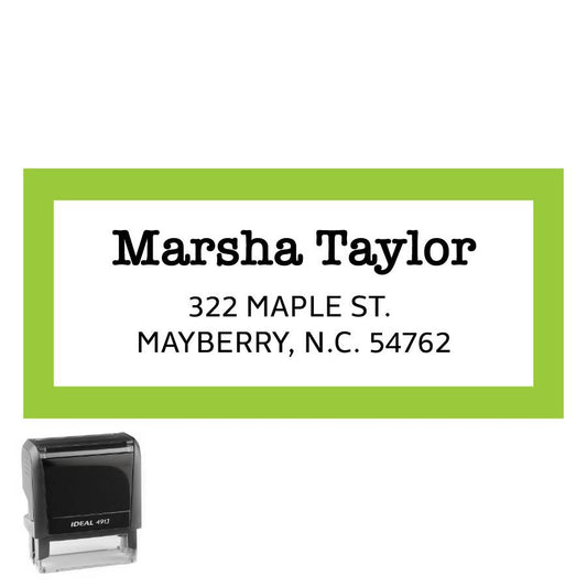 Rectangle Address Stamp